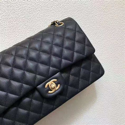 chanel classic flap grained calfskin|chanel calfskin leather shoulder bags.